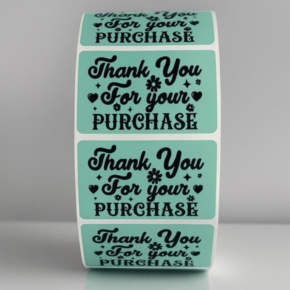 Thank You For Your Purchase Stickers – Labels for Packaging, Boutique - Picture 5 of 11